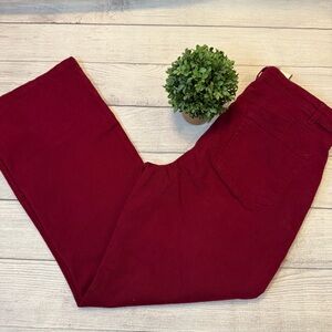 Draper James Burgundy Flare Jeans